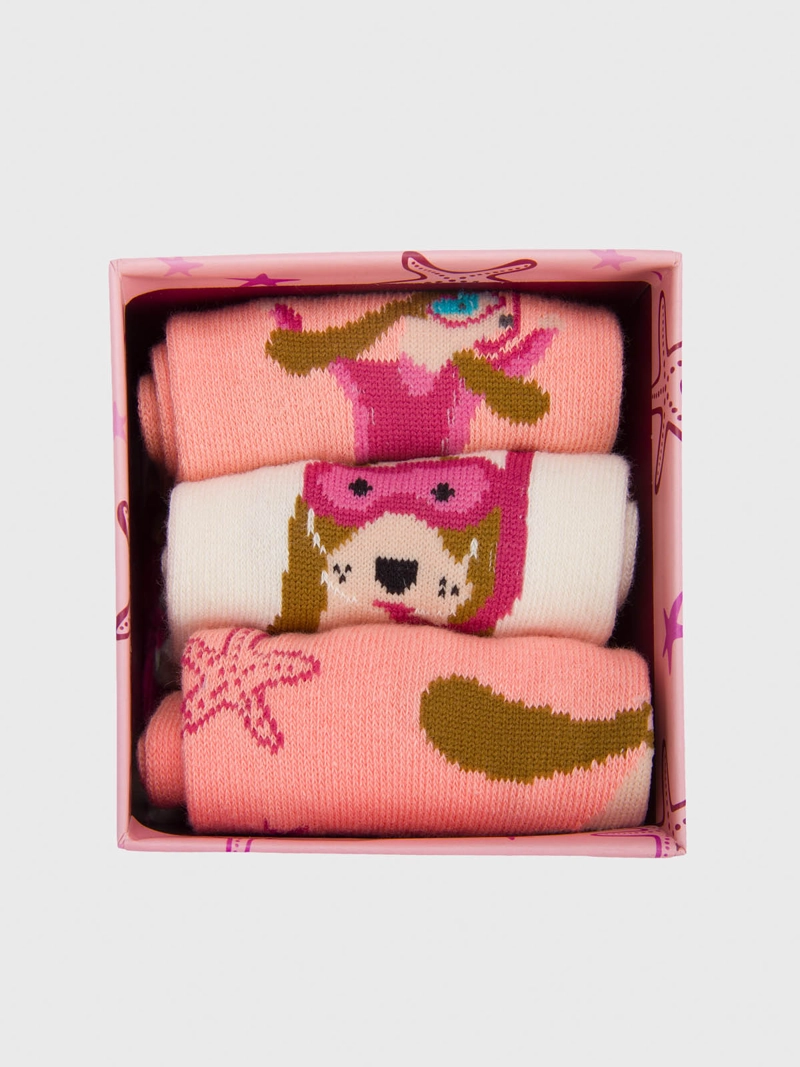 PACK 3 CALCETIN NIÑA DIVE MULTICOLOR HUSH PUPPIES - 4