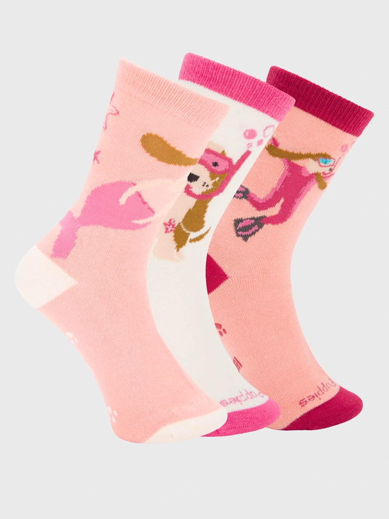 PACK 3 CALCETIN NIÑA DIVE MULTICOLOR HUSH PUPPIES - 5