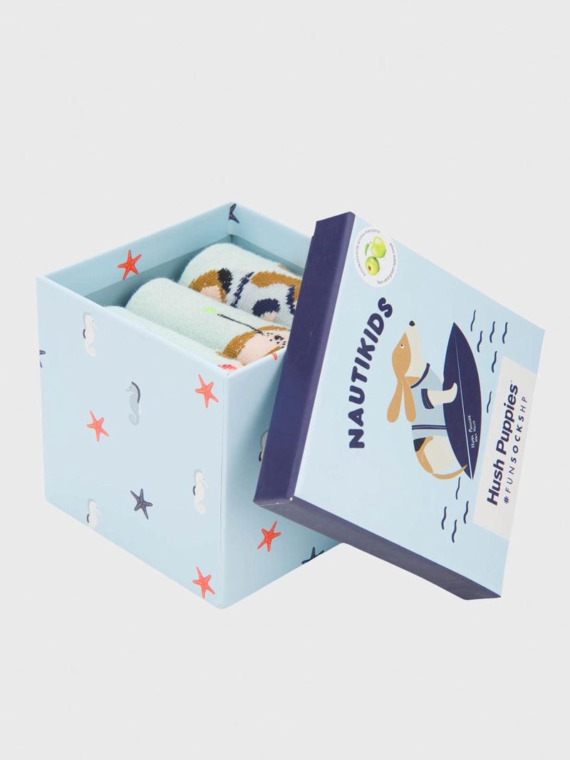 PACK 3 CALCETIN NIÑO OCEAN MULTICOLOR HUSH PUPPIES - 2