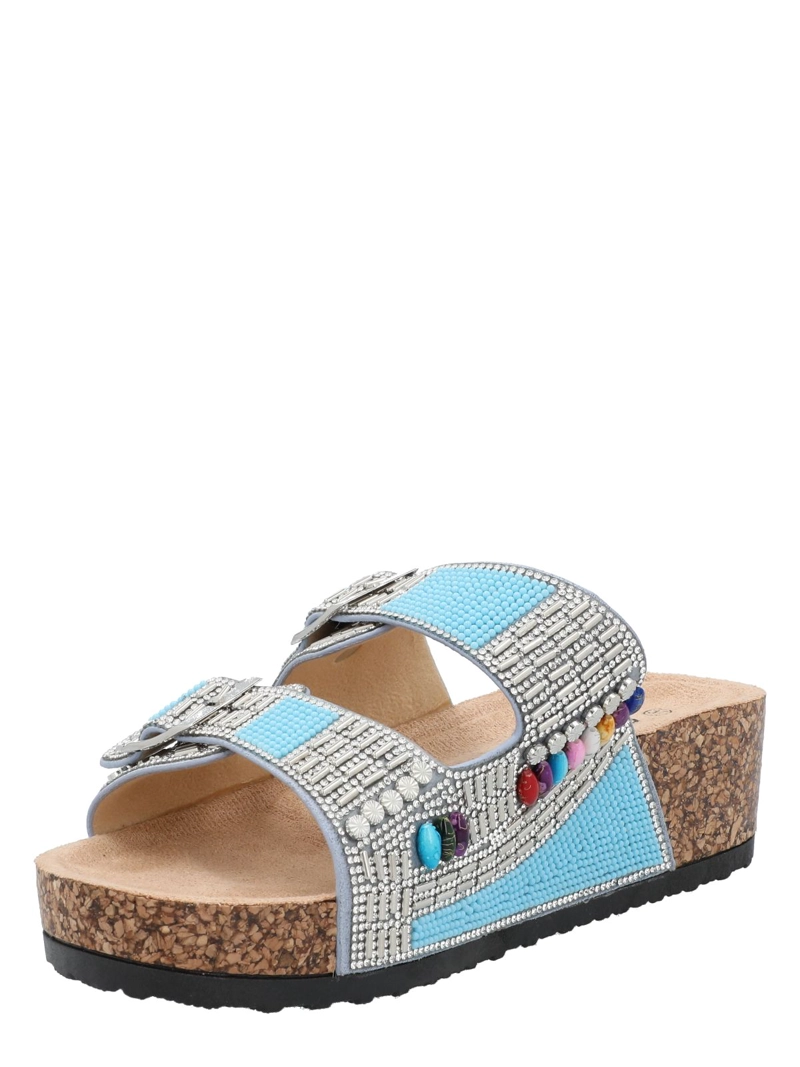SANDALIA MUJER ARABELA DENIM AZALEIA - 5
