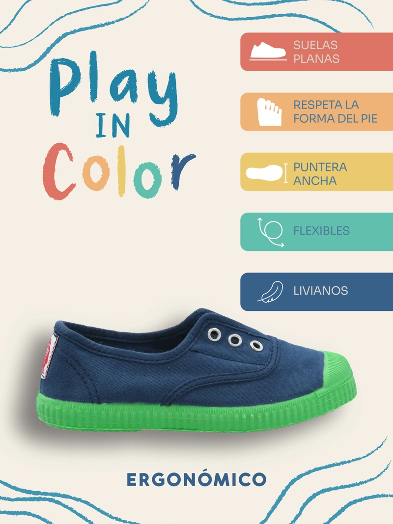 ZAPATILLA NIÑO SUNSET AZUL HUSH PUPPIES KIDS - 2