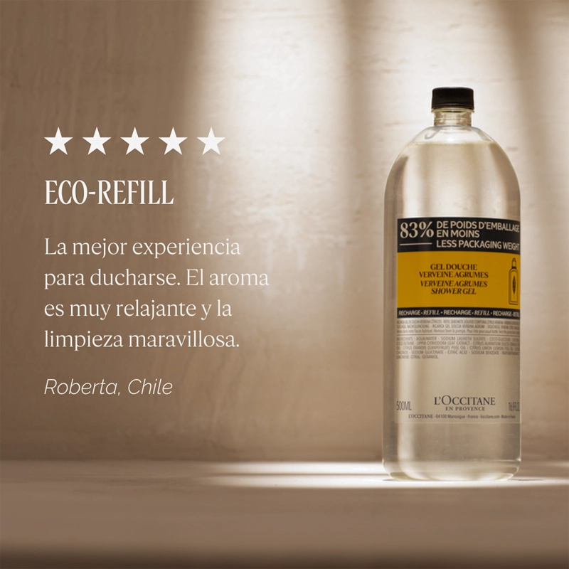 REFILL GEL DE DUCHA VERBENA CITRUS 500 ML L'OCCITANE - 6