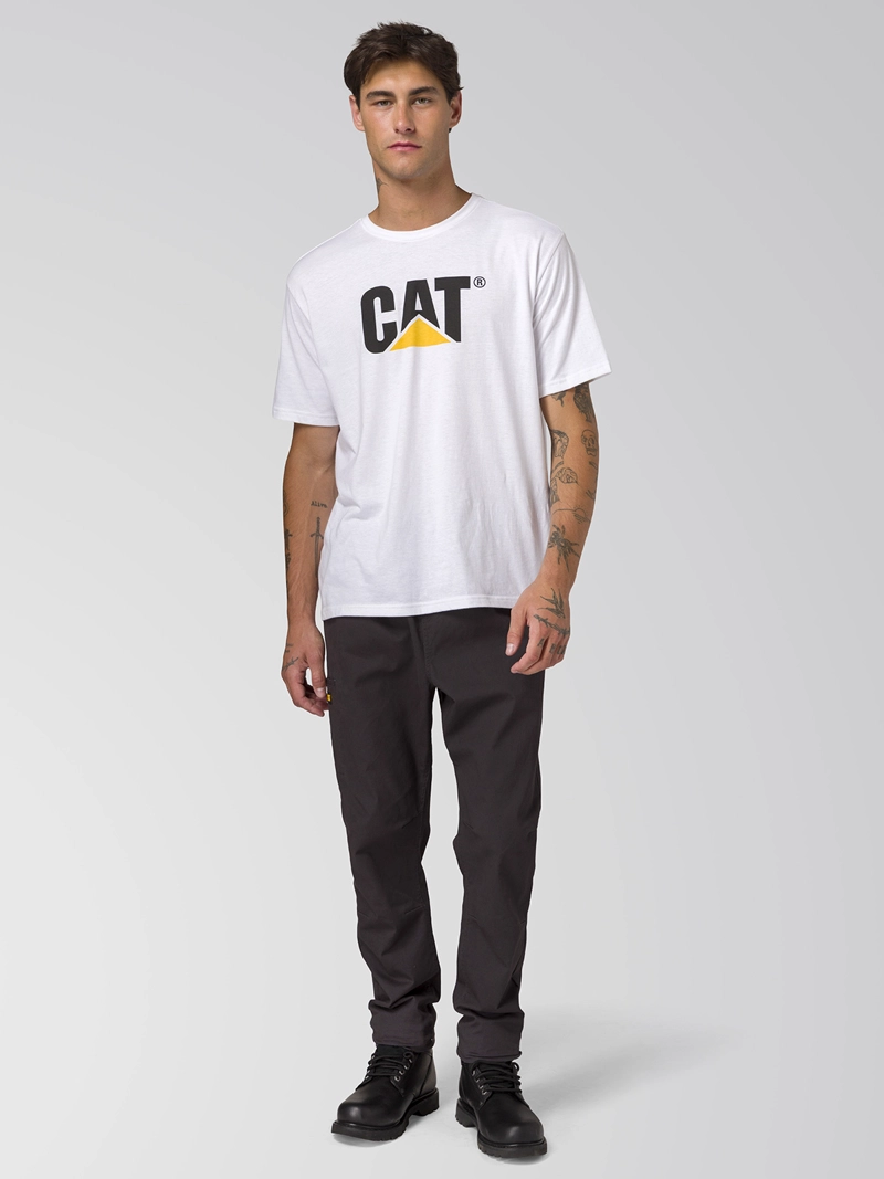 PANTALON TWILL HOMBRE STRETCH UTILITY NEGRO CAT - 1