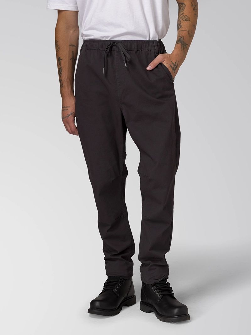 PANTALON TWILL HOMBRE STRETCH UTILITY NEGRO CAT - 2