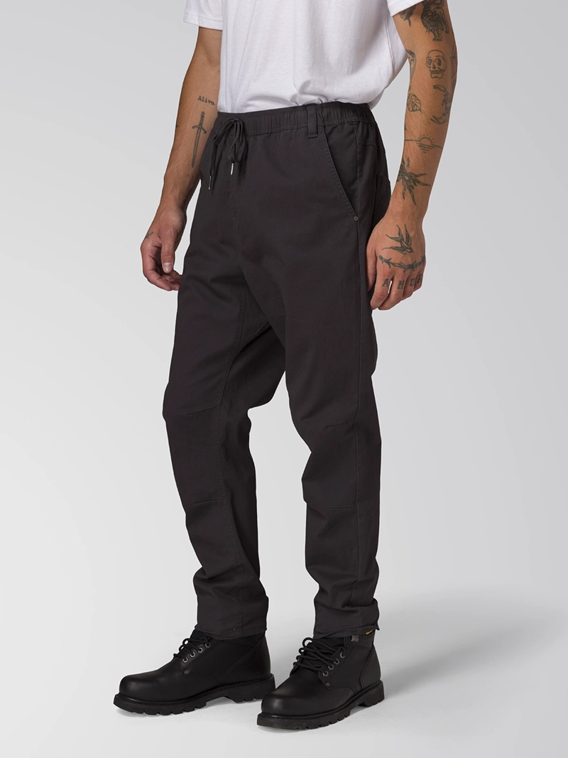 PANTALON TWILL HOMBRE STRETCH UTILITY NEGRO CAT - 4