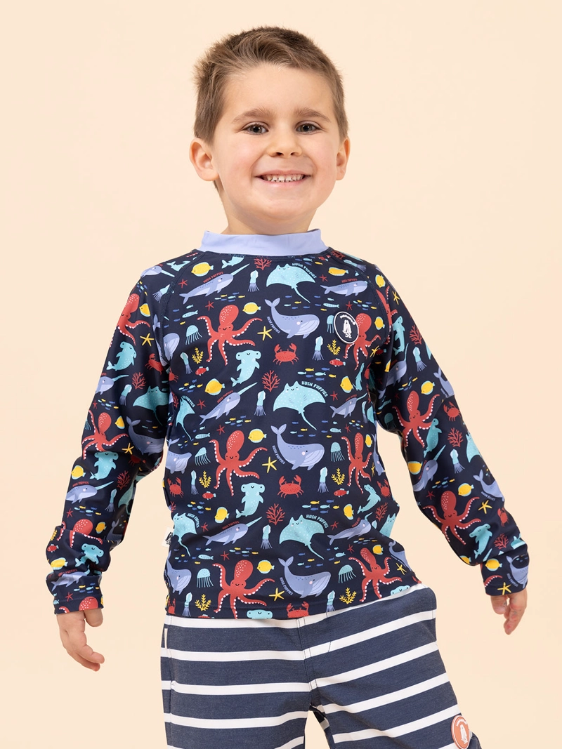 TRAJE DE BAÑO NIÑO LUCKA AZUL HUSH PUPPIES KIDS - 2