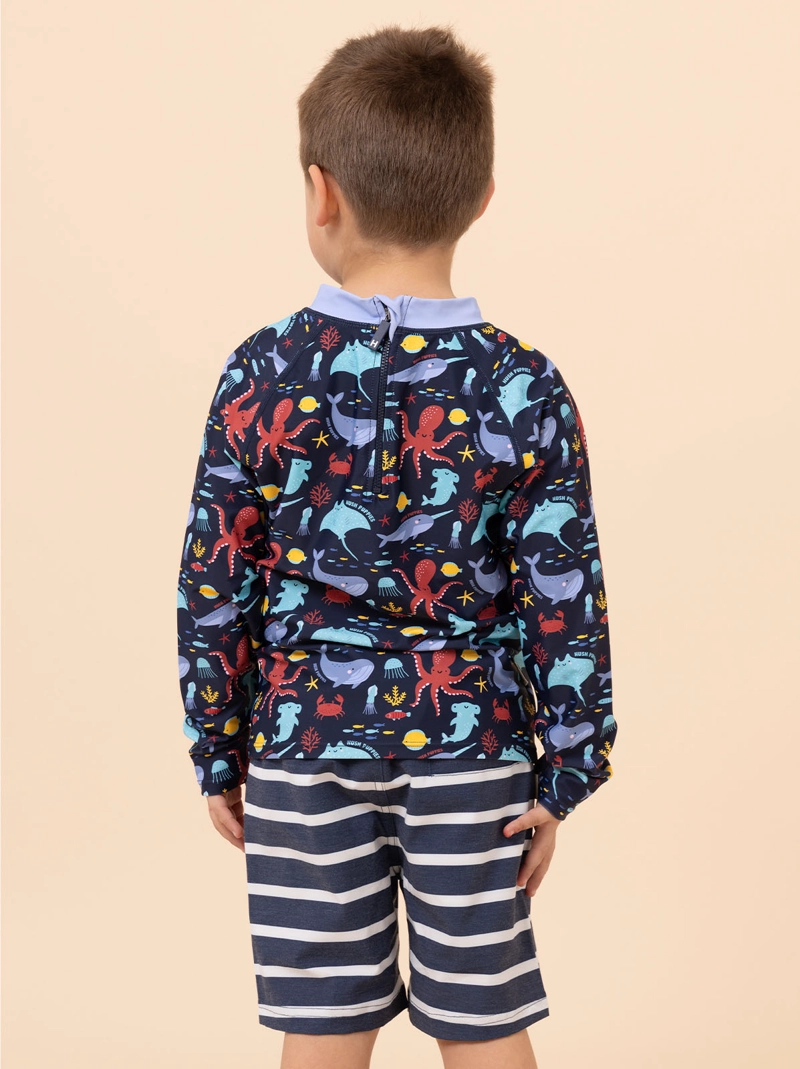 TRAJE DE BAÑO NIÑO LUCKA AZUL HUSH PUPPIES KIDS - 5
