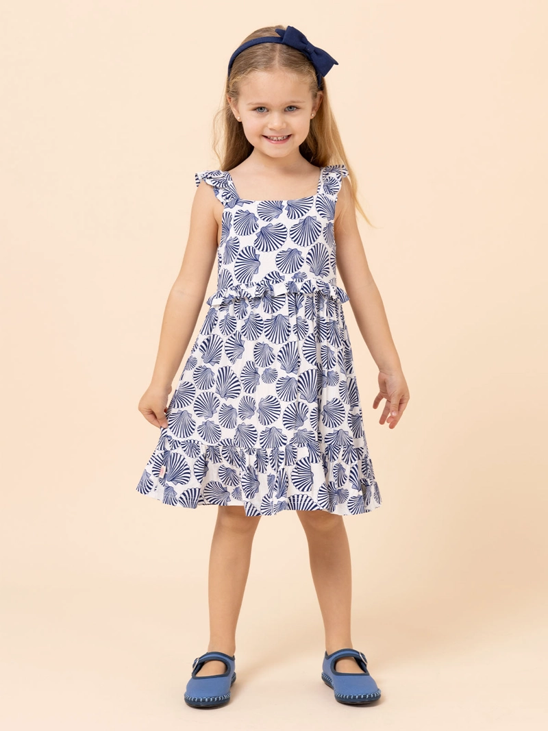 VESTIDO NIÑA AMELIA AZUL HUSH PUPPIES KIDS - 2