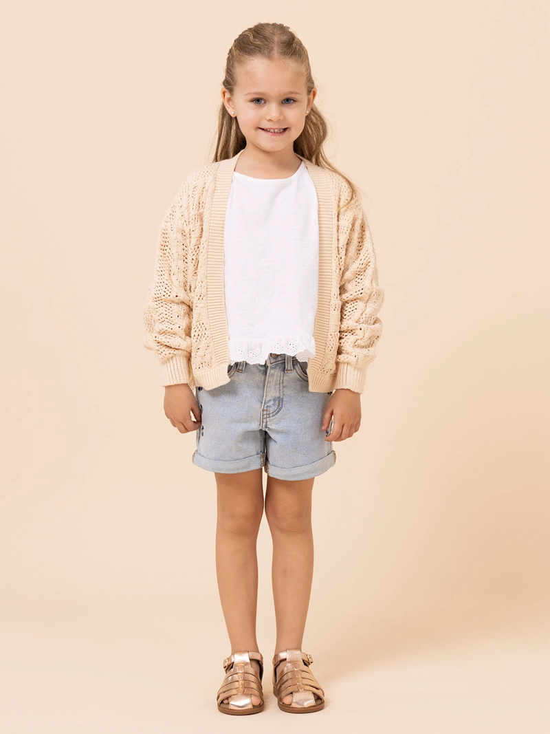 SHORT NIÑA MALE DENIM CLARO HUSH PUPPIES KIDS - 2