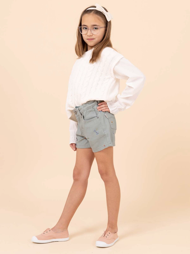 SHORT NIÑA JENNE VERDE HUSH PUPPIES KIDS - 2
