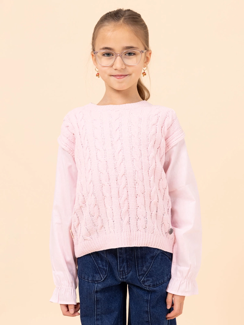 CHALECO NIÑA FIORE ROSADO HUSH PUPPIES KIDS - 4