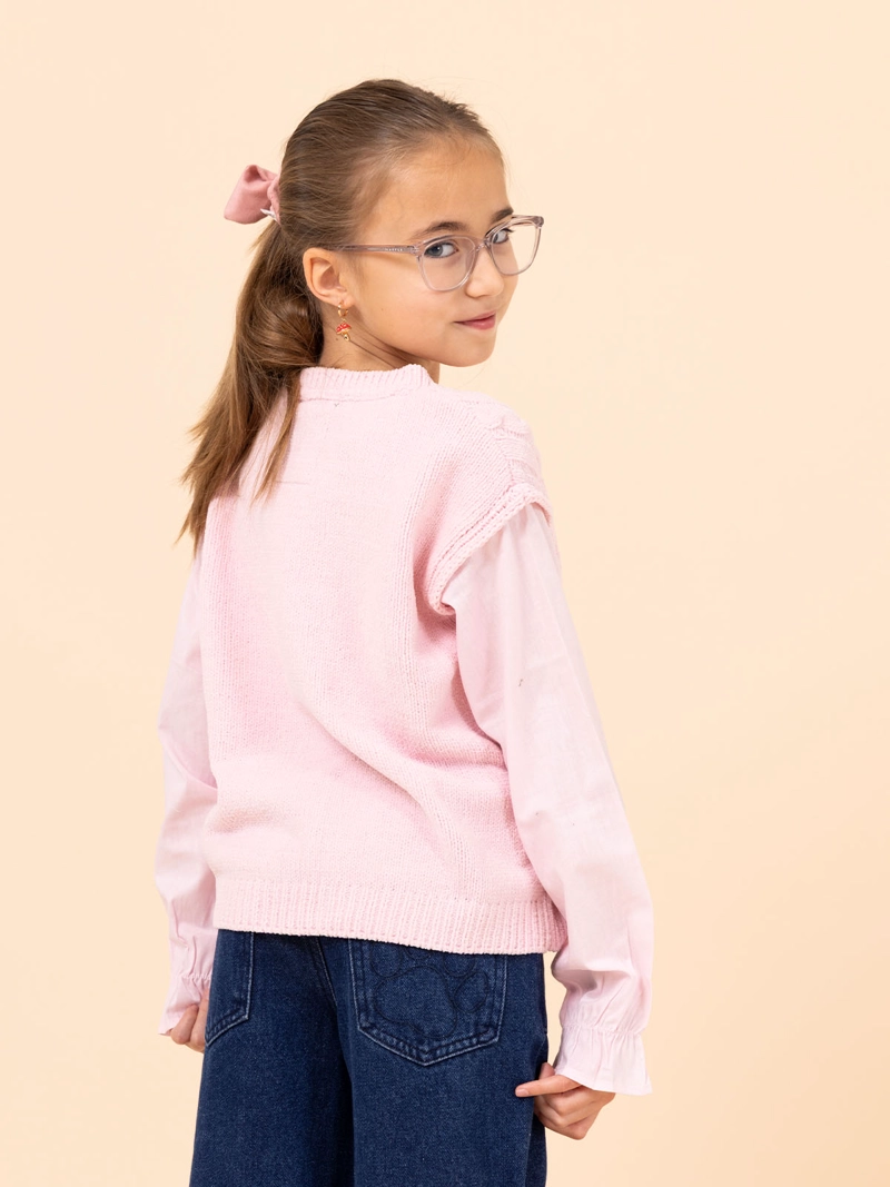CHALECO NIÑA FIORE ROSADO HUSH PUPPIES KIDS - 5