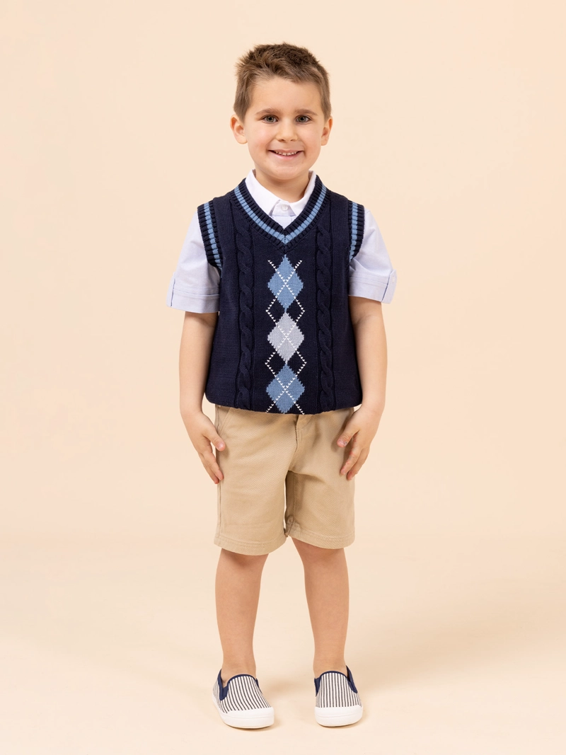 SHORT NIÑO CLASICO BEIGE HUSH PUPPIES KIDS - 2