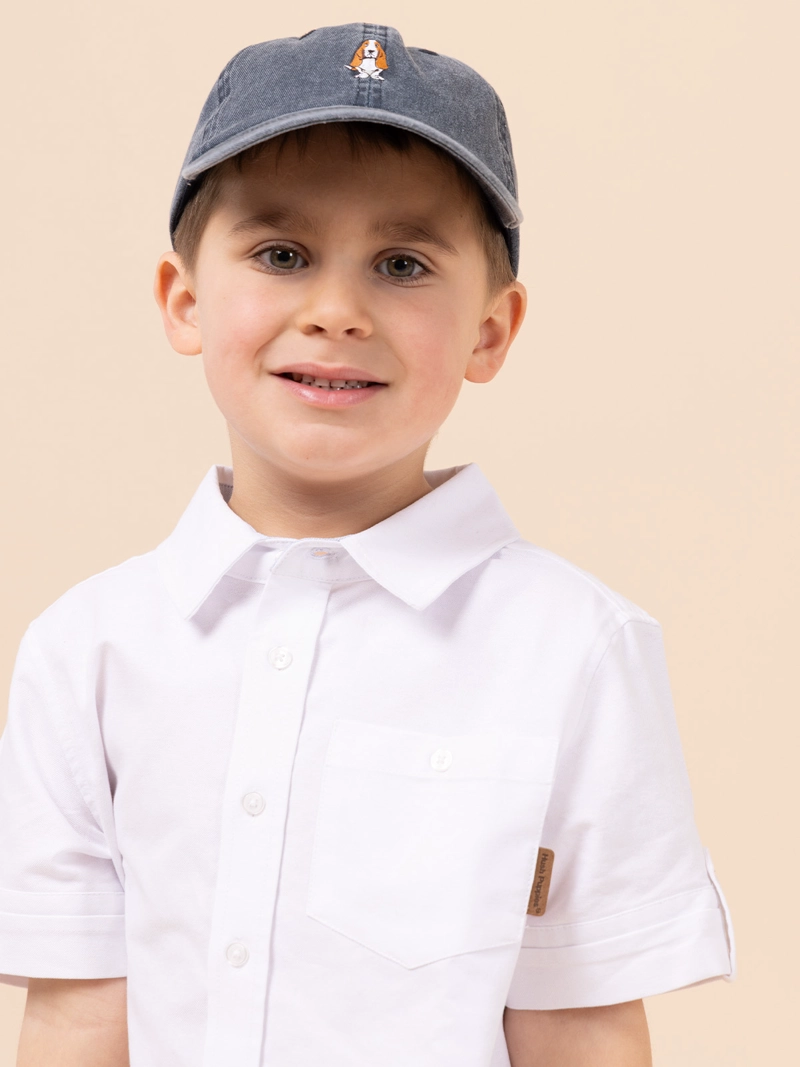 CAMISA NIÑO COBURGO BLANCO HUSH PUPPIES KIDS - 4