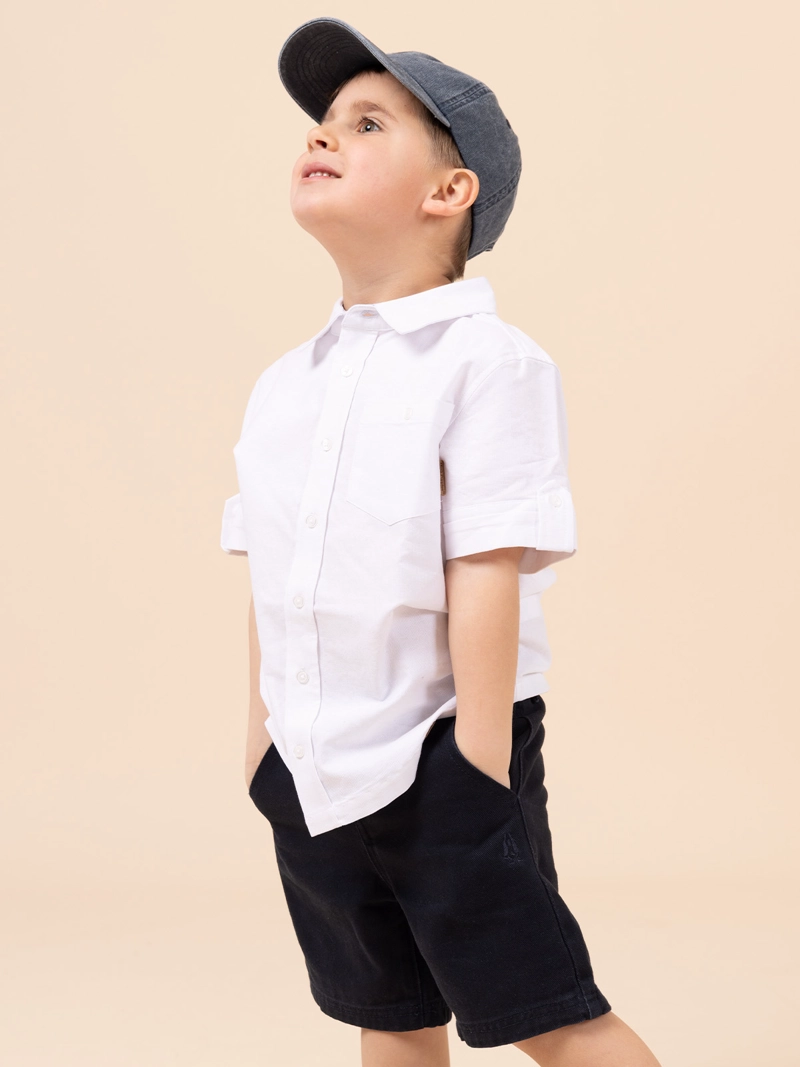 CAMISA NIÑO COBURGO BLANCO HUSH PUPPIES KIDS - 5