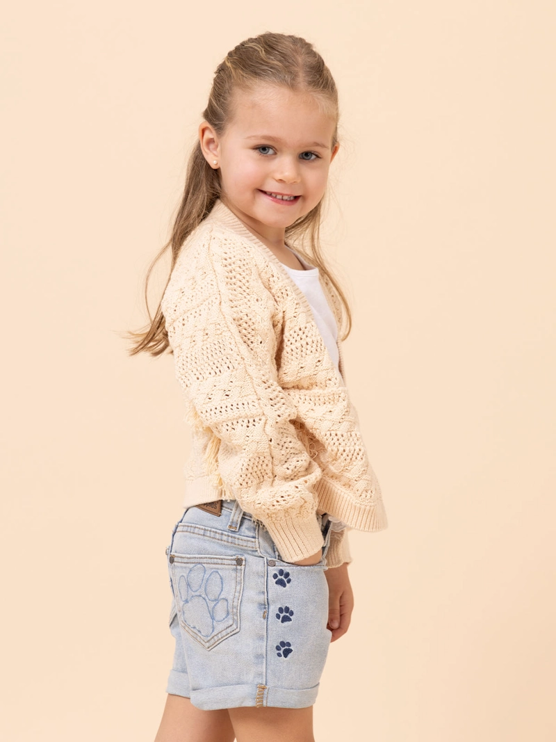 CHALECO NIÑA FLORENCIA BEIGE HUSH PUPPIES KIDS - 4