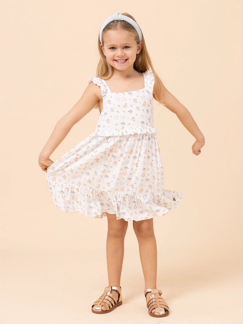 VESTIDO NIÑA AMELIA BLANCO HUSH PUPPIES KIDS - 4