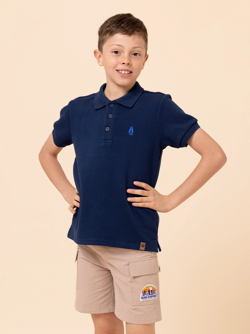 POLERA NIÑO UNKEL AZUL MARINO HUSH PUPPIES KIDS - 4