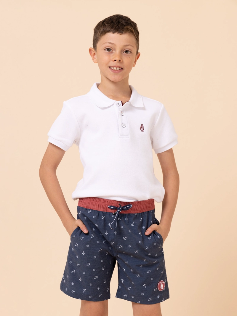 TRAJE DE BAÑO NIÑO LOBAU AZUL HUSH PUPPIES KIDS - 4