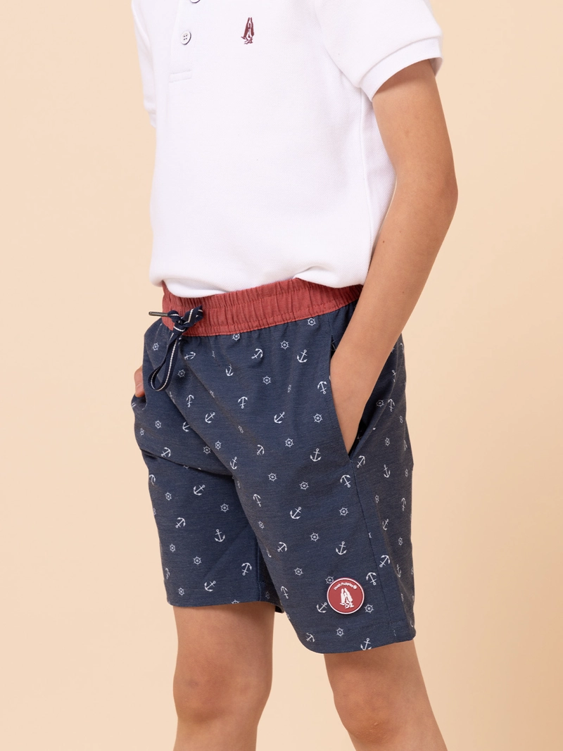 TRAJE DE BAÑO NIÑO LOBAU AZUL HUSH PUPPIES KIDS - 5