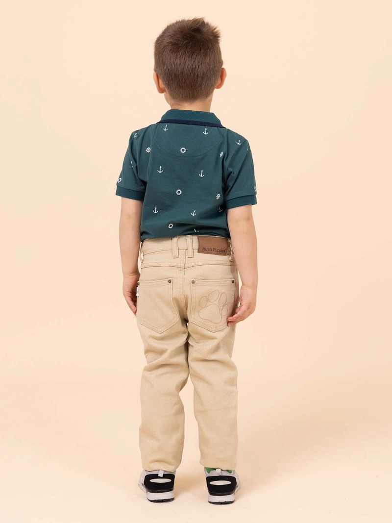 PANTALON NIÑO CLASICO BEIGE HUSH PUPPIES KIDS - 5