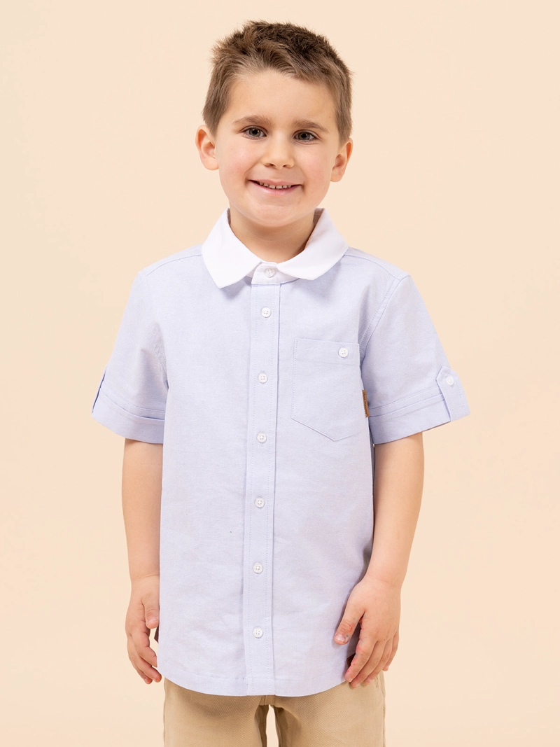 CAMISA NIÑO COBURGO CELESTE HUSH PUPPIES KIDS - 2