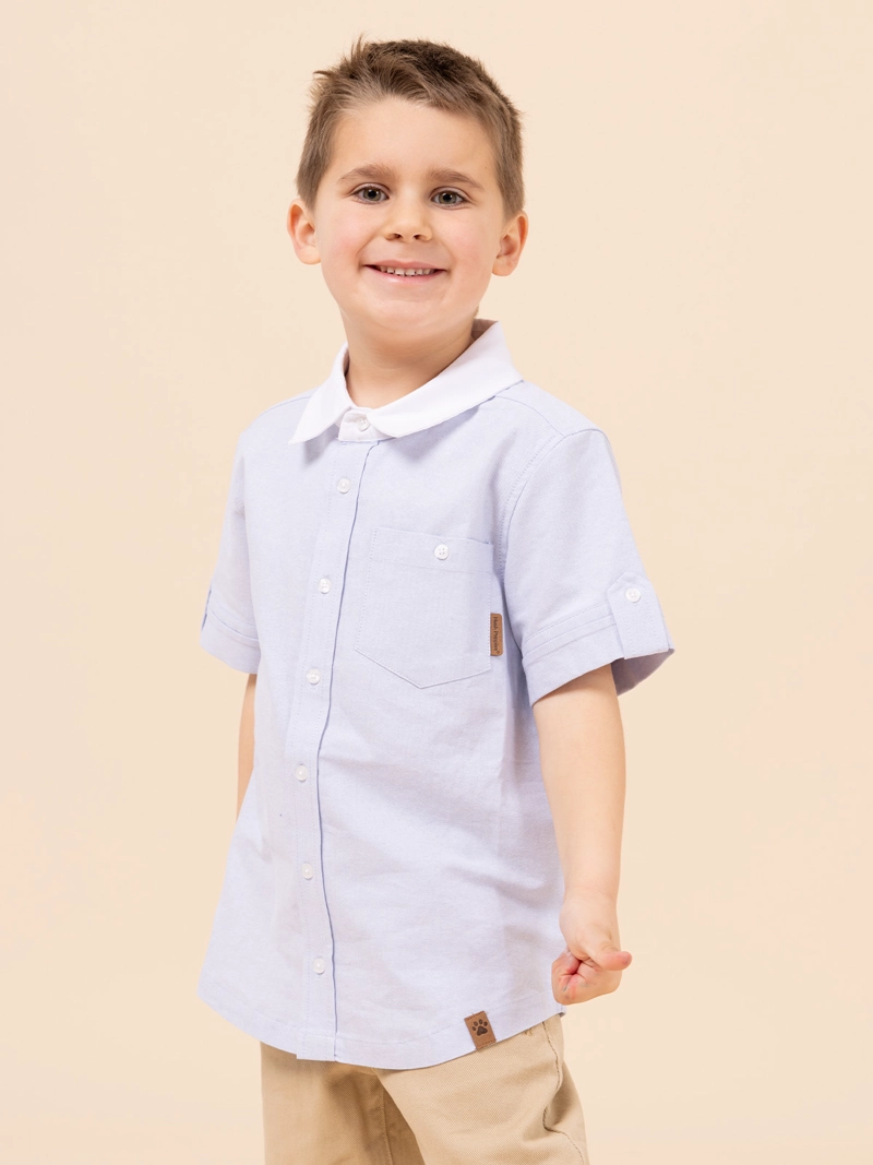 CAMISA NIÑO COBURGO CELESTE HUSH PUPPIES KIDS - 4
