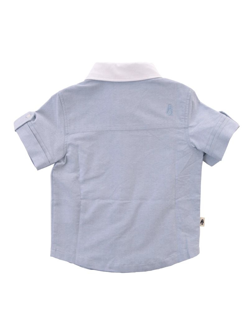 CAMISA NIÑO COBURGO CELESTE HUSH PUPPIES KIDS - 6