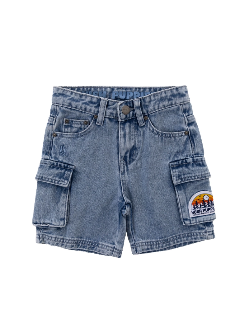 SHORT NIÑO HEMER DENIM CLARO HUSH PUPPIES KIDS - 1