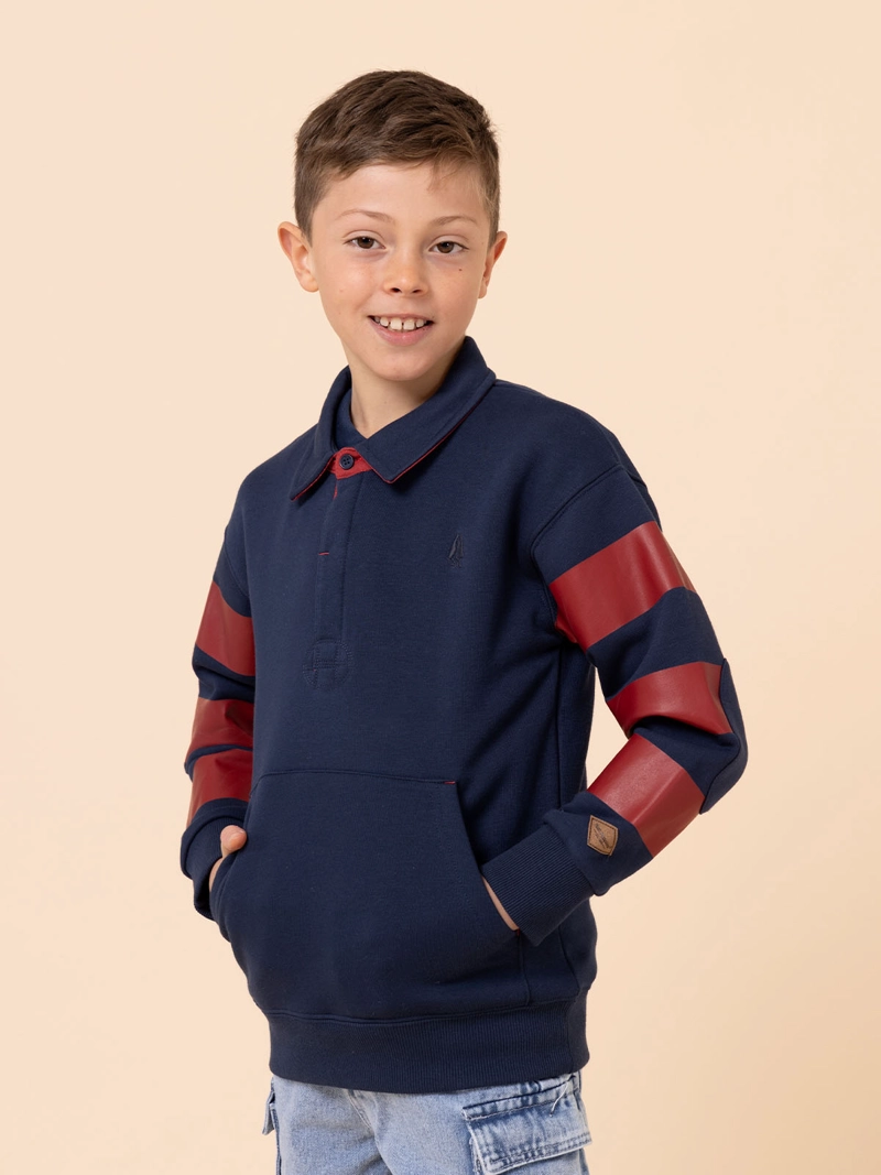 POLERON NIÑO FRECHEN AZUL HUSH PUPPIES KIDS - 4