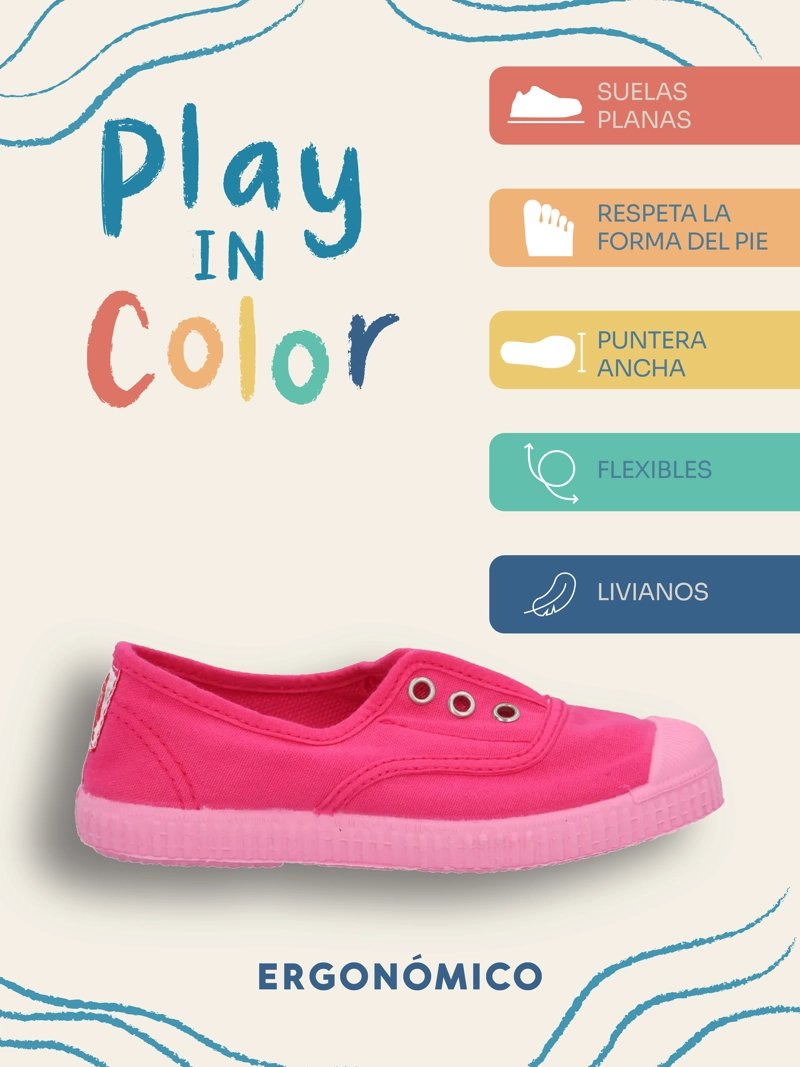 ZAPATILLA NIÑA SUNSET FUCSIA HUSH PUPPIES KIDS - 2