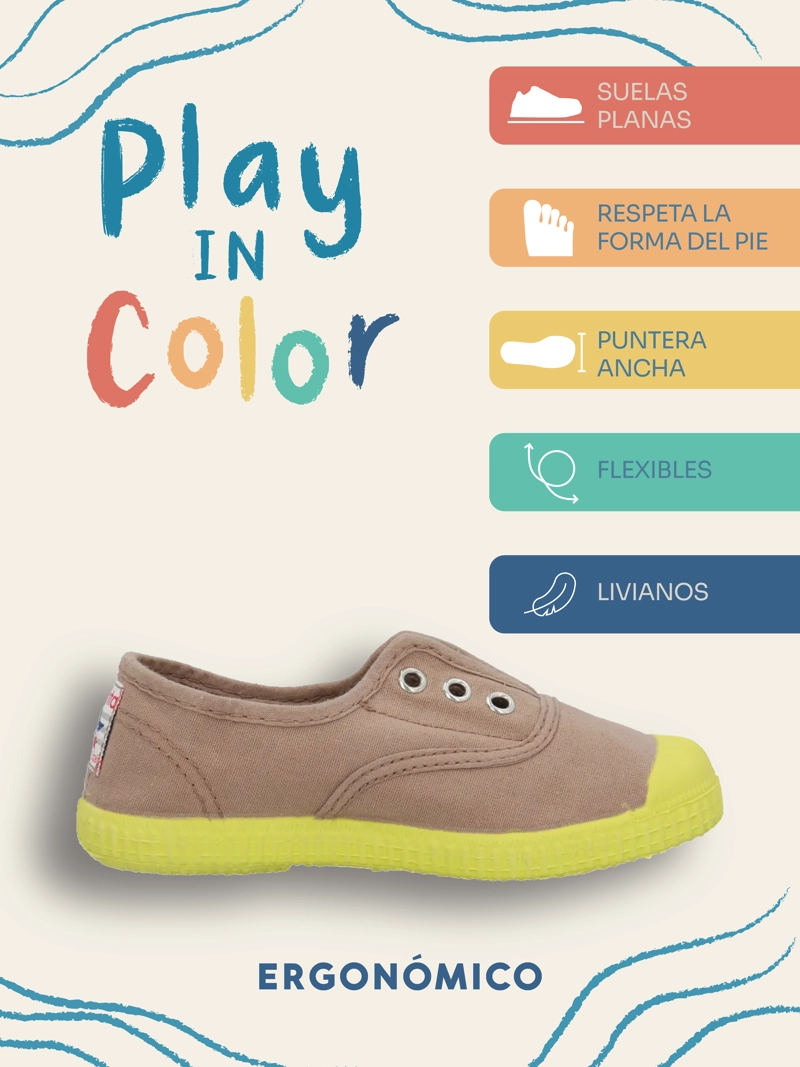 ZAPATILLA NIÑO SUNSET TAUPE HUSH PUPPIES KIDS - 2