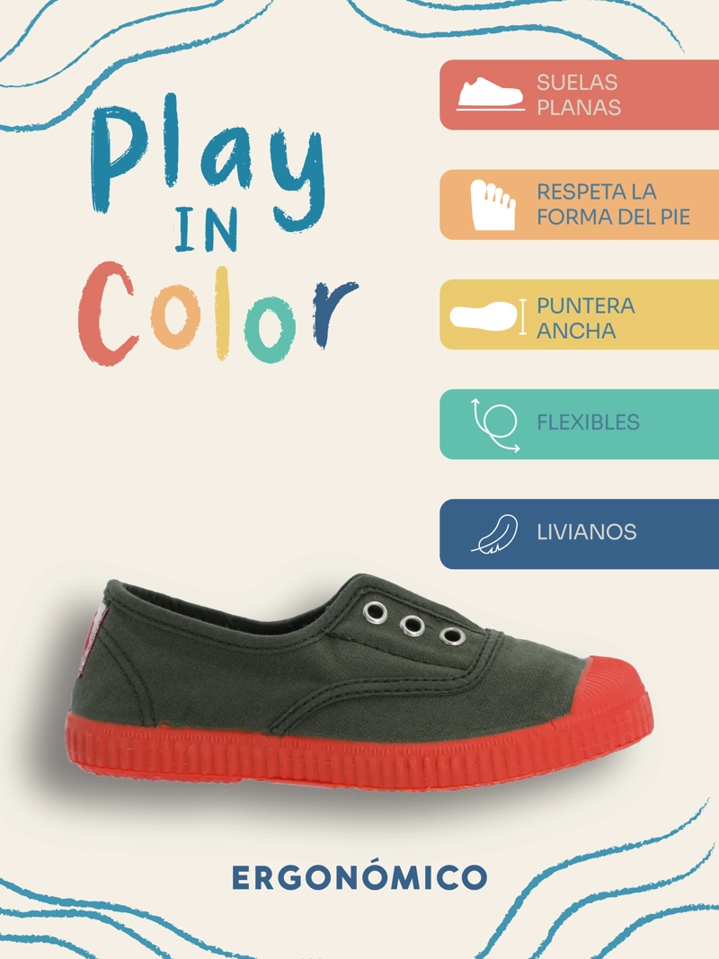 ZAPATILLA NIÑO SUNSET VERDE HUSH PUPPIES KIDS - 2