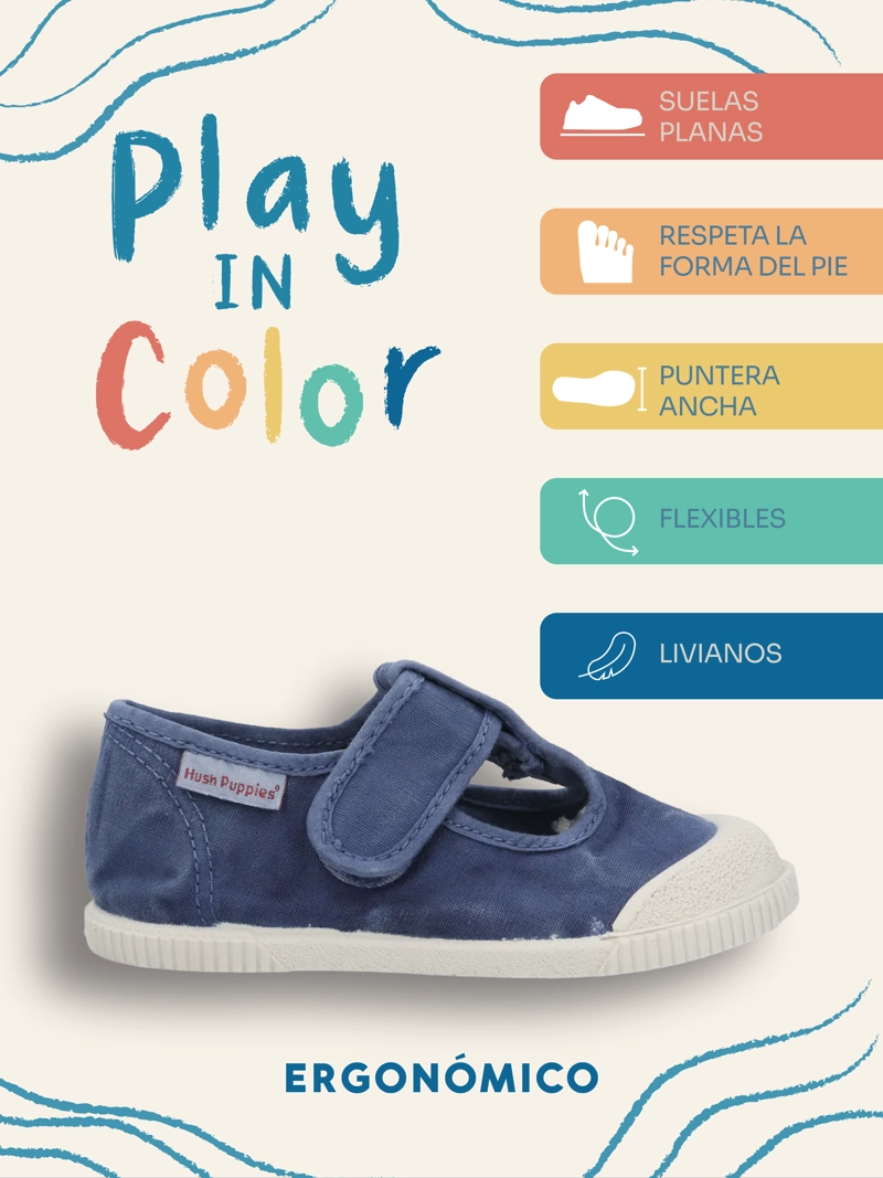 GUILLERMINA NIÑO TOPA AZUL HUSH PUPPIES KIDS - 2