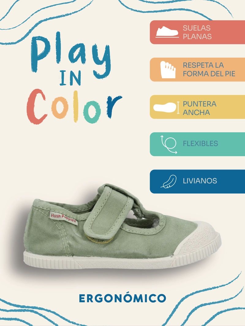 GUILLERMINA NIÑO TOPA VERDE HUSH PUPPIES KIDS - 2