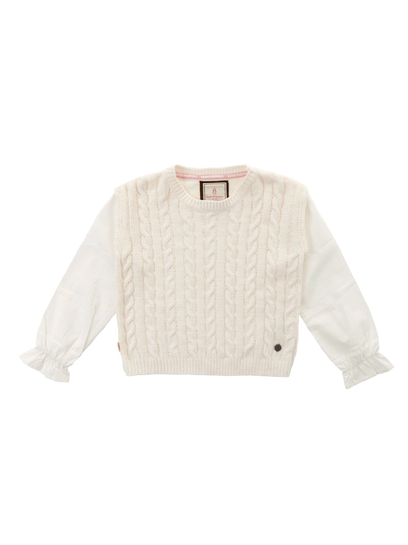 CHALECO NIÑA FIORE BLANCO HUSH PUPPIES KIDS - 1