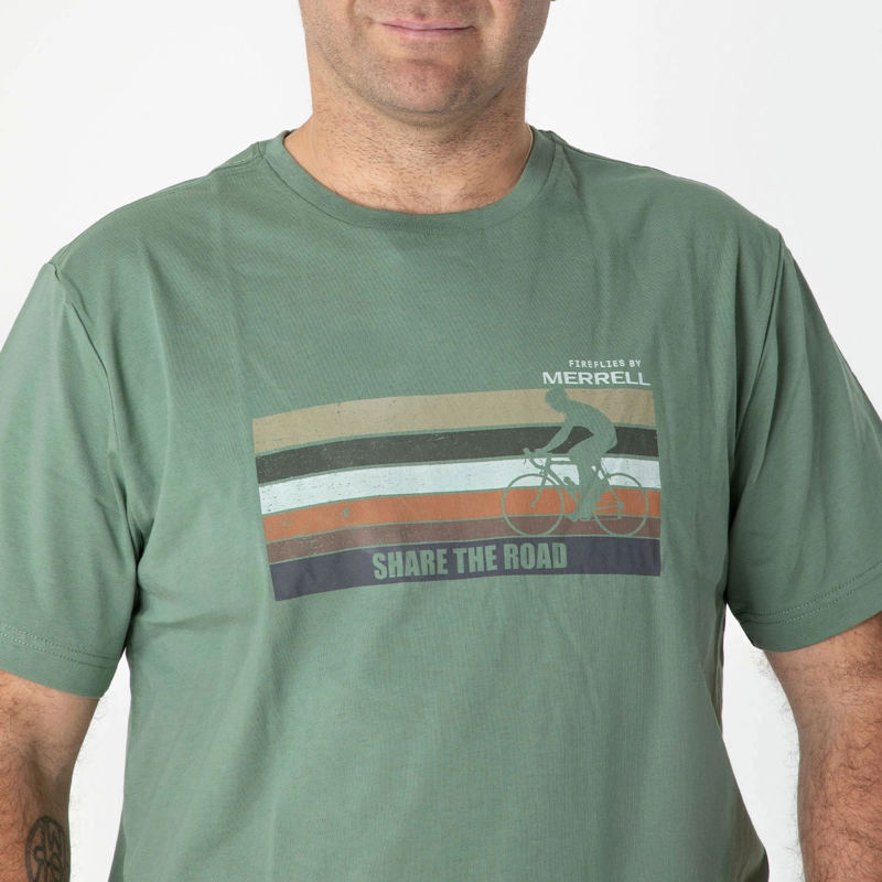 POLERA HOMBRE FIREFLIES VERDE MERRELL - 2