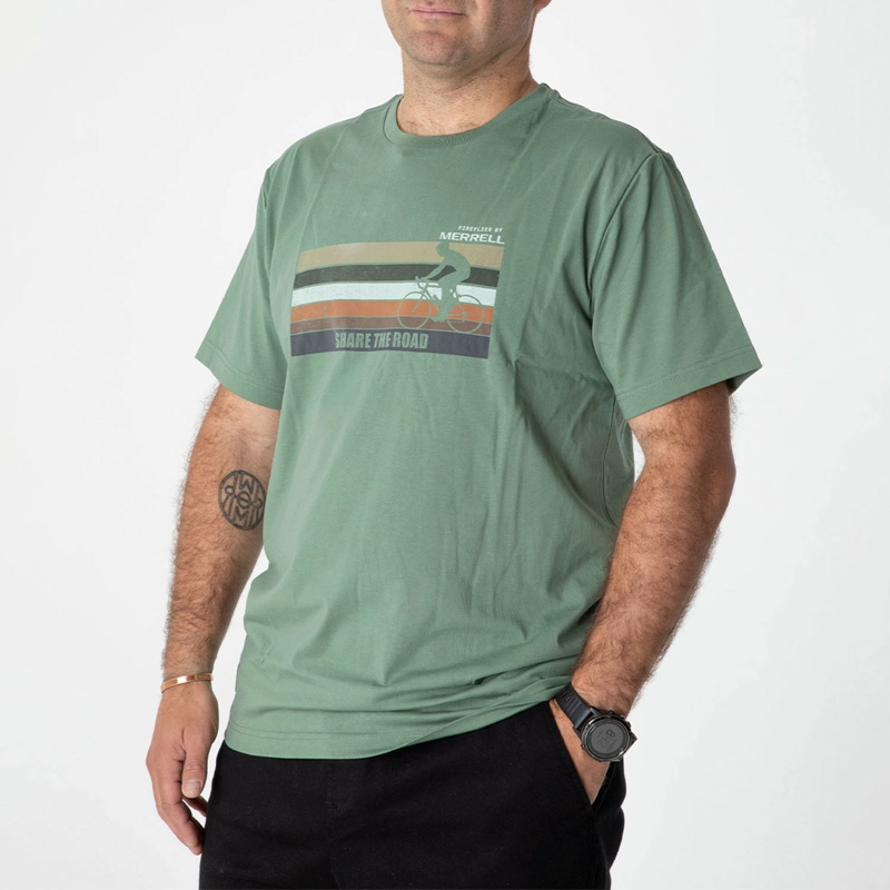 POLERA HOMBRE FIREFLIES VERDE MERRELL - 4
