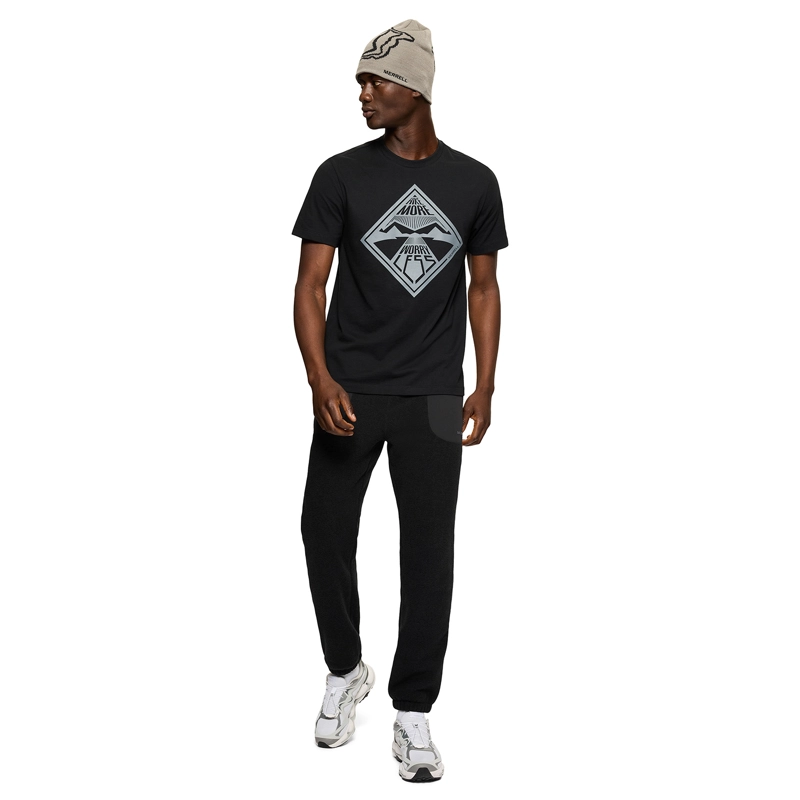 POLERA MANGA CORTA HOMBRE WORRY LESS NEGRO MERRELL - 5