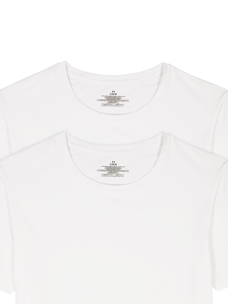CAMISETA MANGA CORTA DE ALGODON PARA HOMBRE 2PK UA - 5