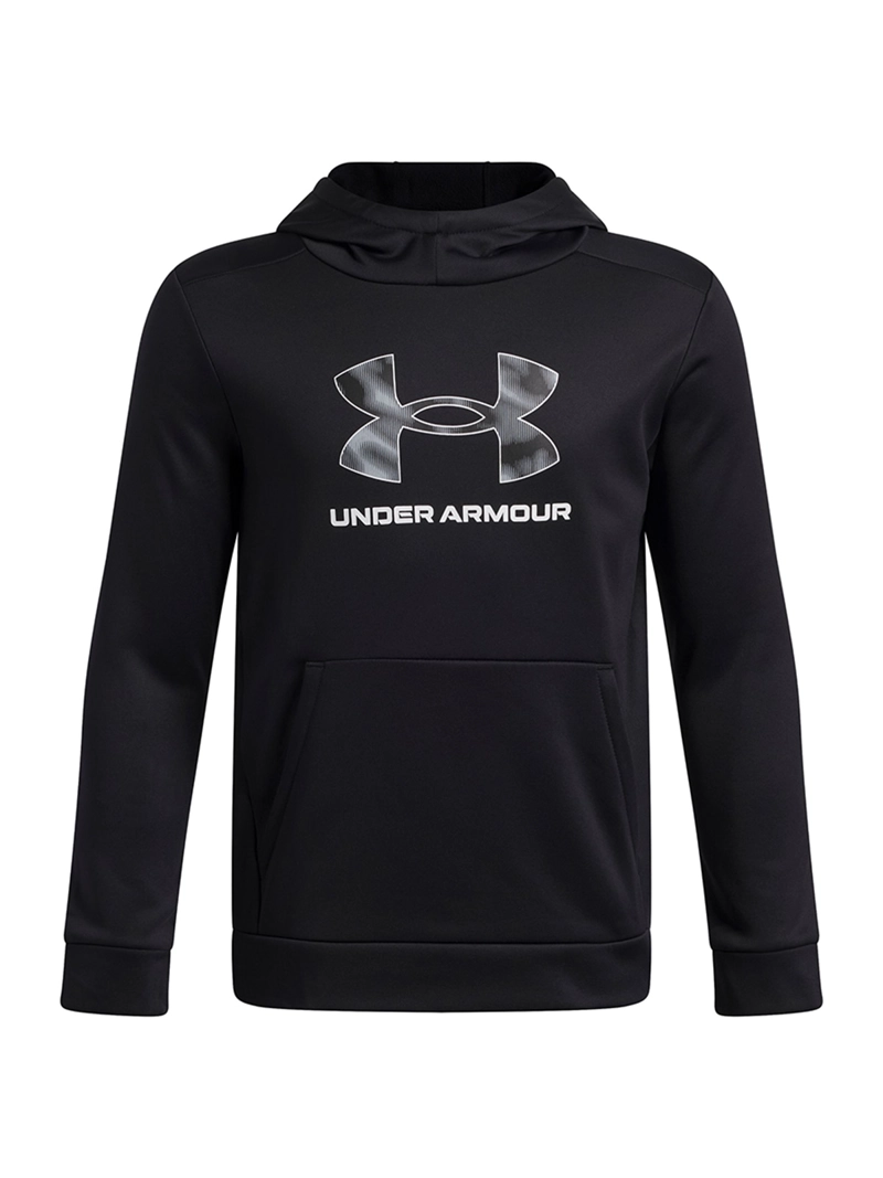 POLERON TRAINING  NIÑO ARMOUR FLEECE BIG LOGO NEGRO UA - 1