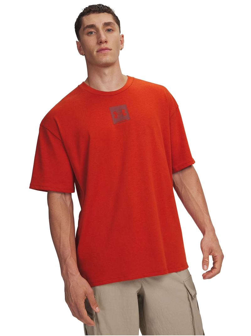 POLERA MANGA CORTA LIFESTYLE  HOMBRE HW OVERSIZED NARANJO UA - 1
