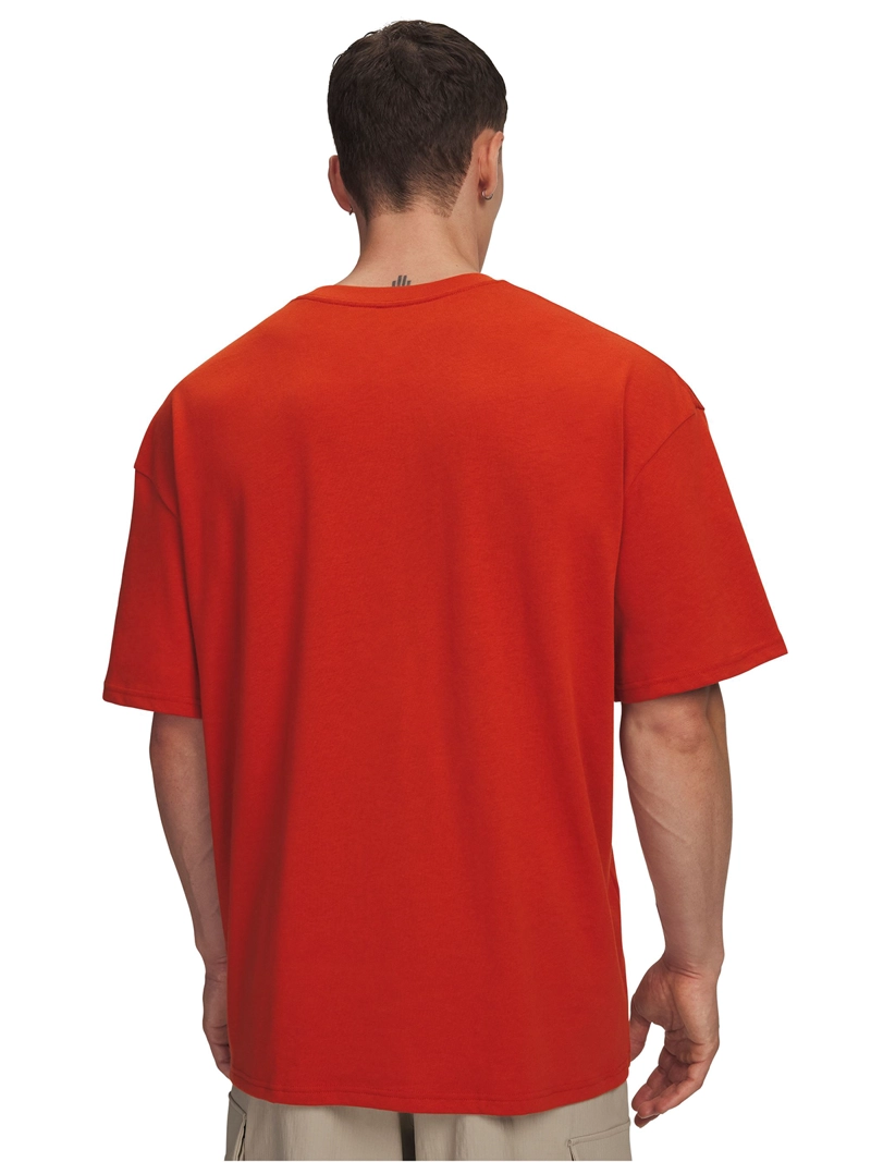 POLERA MANGA CORTA LIFESTYLE  HOMBRE HW OVERSIZED NARANJO UA - 2