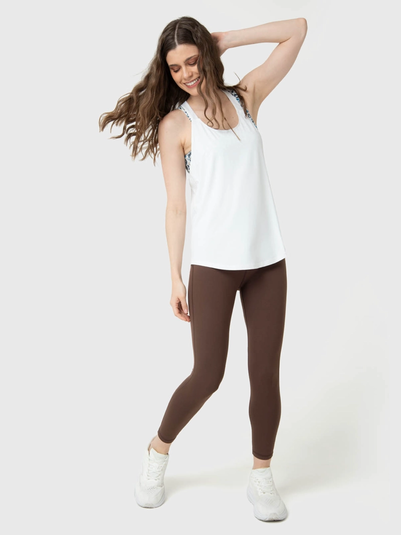 POLERA MUJER TRAINING TANK ALOE BLANCA  BSOUL - 5