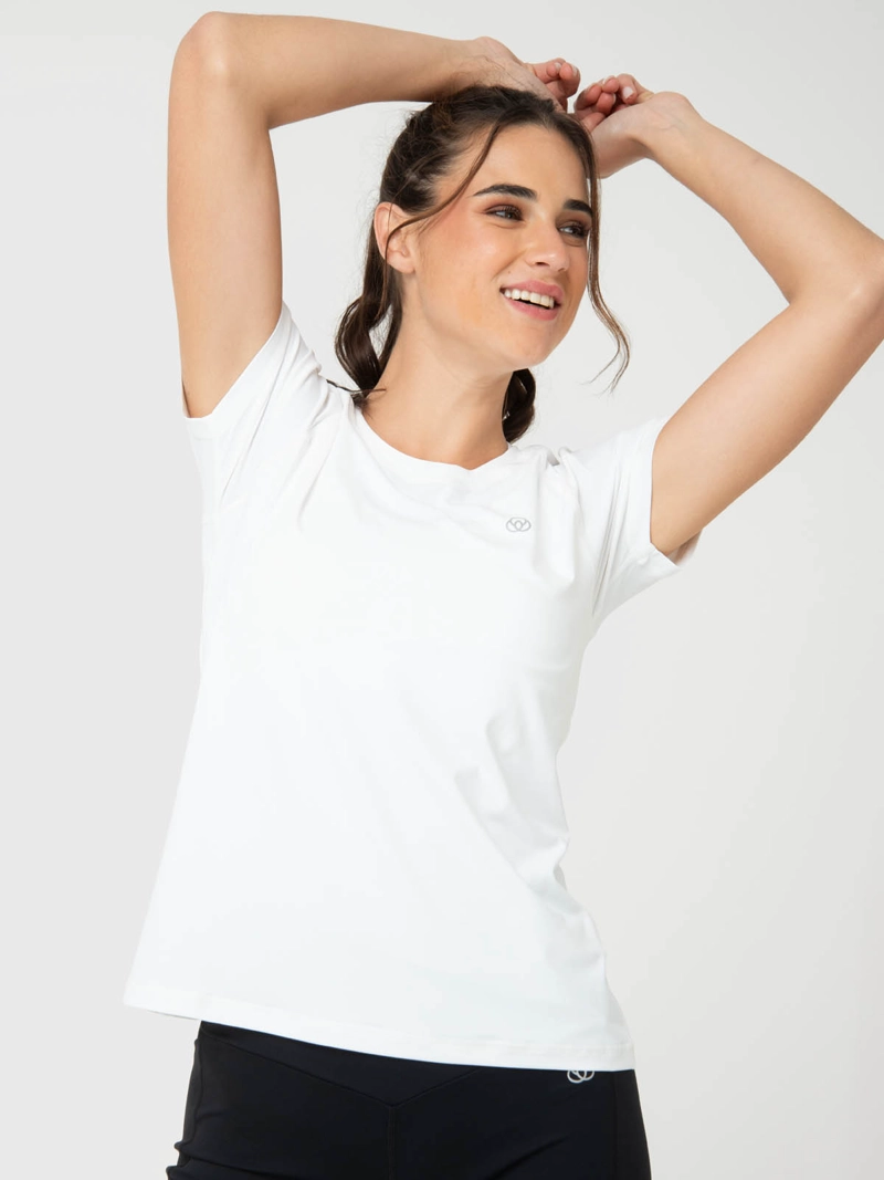 BSOUL POLERA MUJER ROUND NECK ALOE BLANCA  BSOUL
