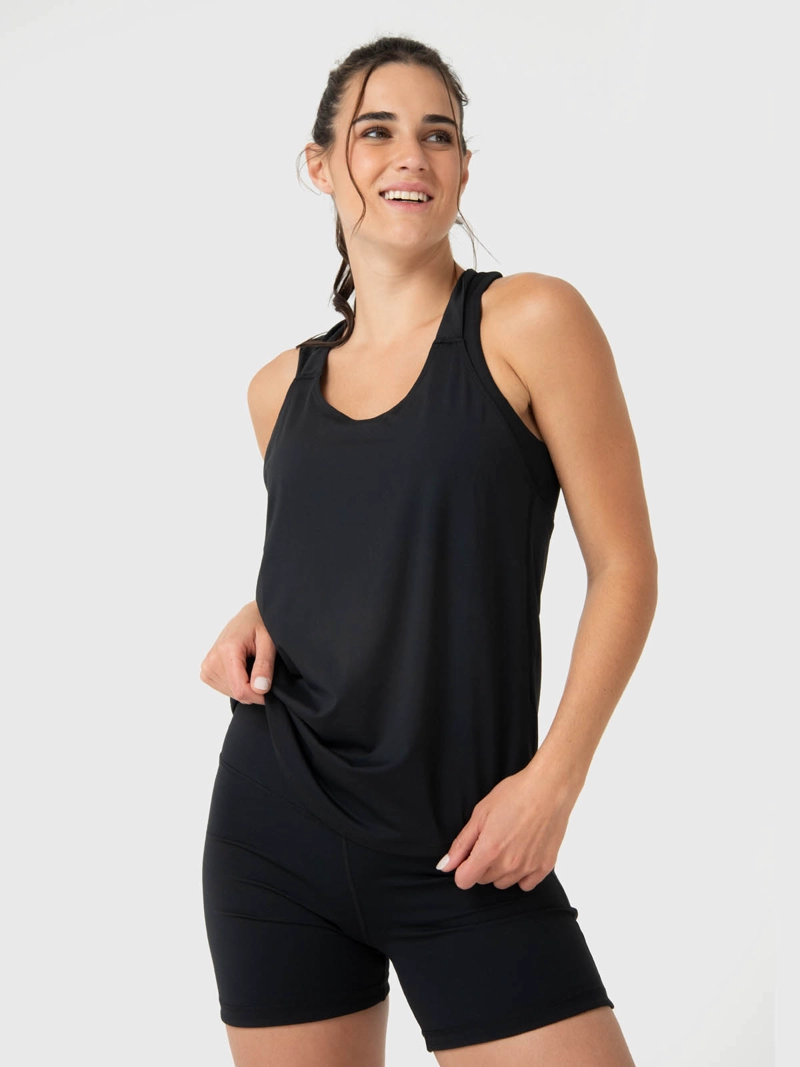 BSOUL POLERA MUJER TRAINING TANK ALOE NEGRA  BSOUL