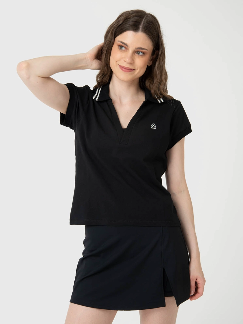 BSOUL POLERA MUJER HERITAGE POLO ALOE NEGRO  BSOUL