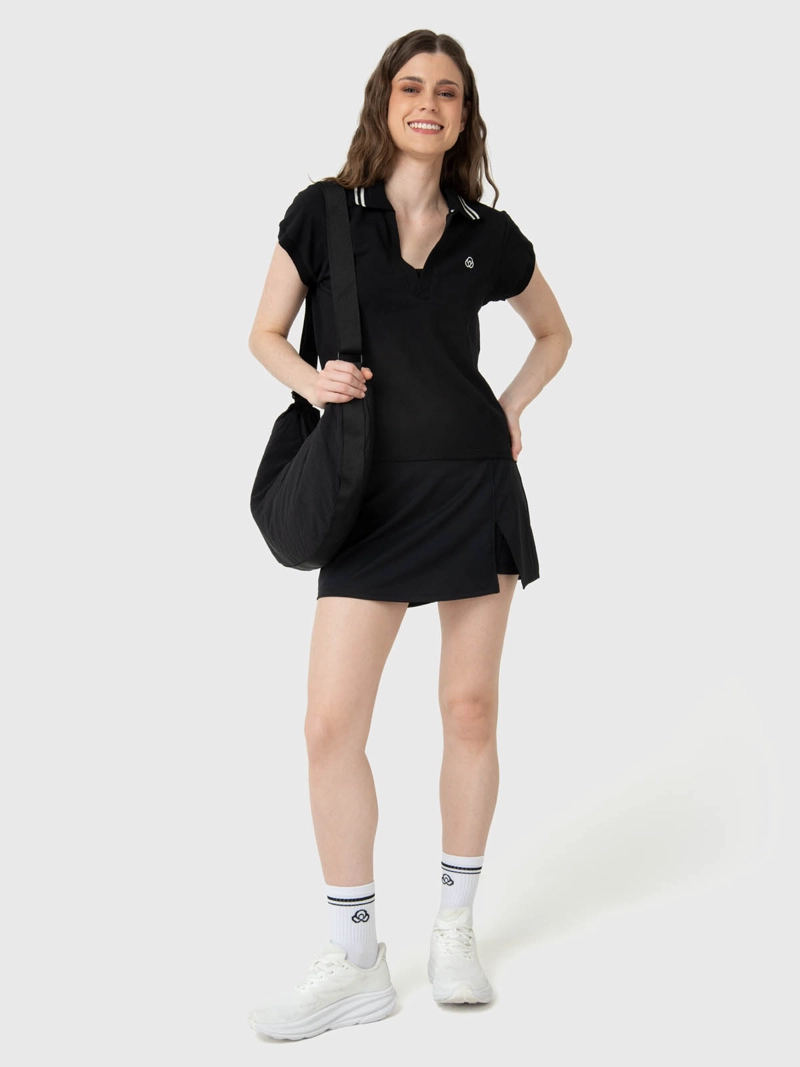 POLERA MUJER HERITAGE POLO ALOE NEGRO  BSOUL - 5