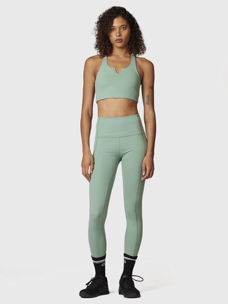 PETO MUJER RACERBACK ALOE VERDE  BSOUL - 5