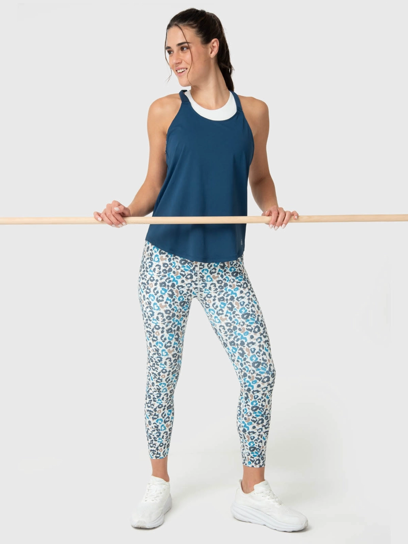 POLERA MUJER TRAINING TANK ALOE AZUL  BSOUL - 5